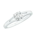 thumbnail image 1 of Rosec Jewels Lab Grown Diamond Round Engagement Ring 1/2 Carat - 5 MM - EF-VS Quality, 14K White Gold, US 5.50, 1 of 8