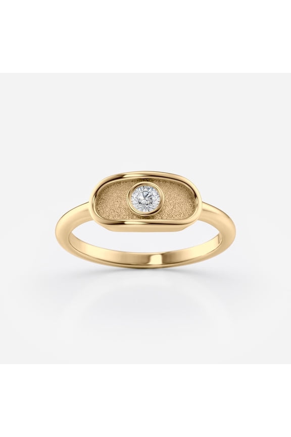 Lab Grown Round Cut Diamond Wedding Ring Bypass 10k Yellow Gold Plated