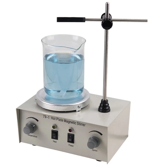 Lab Heating Dual Control Mixer Heating Magnetic Stirrer 79-1 For Stirring 250W 1000ml Hot Plate Magnetic Stirrer Mixer ,Easy to Operate