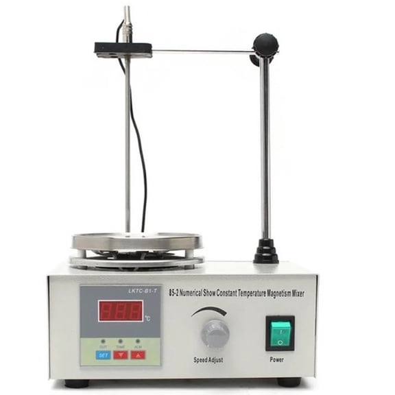 Lab Heating Dual Control Mixer Magnetic Stirrer Hot Plate Magnetic Stirrer No Noise LED Temperature Display ,Versatile and Efficient