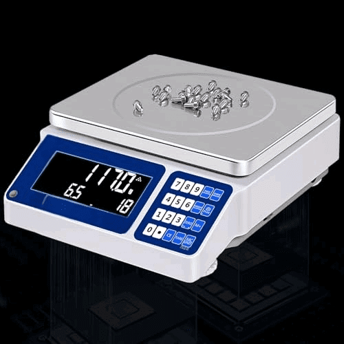 Lab Inventory Counting Weight Scales 15kg/33lb & 0.5g/0.0011lb Accuracy Electronic Parts Coin Material Piece Counting Bench Platform Gram Counter Scales Precision Industrial Scale with RS232$$Office