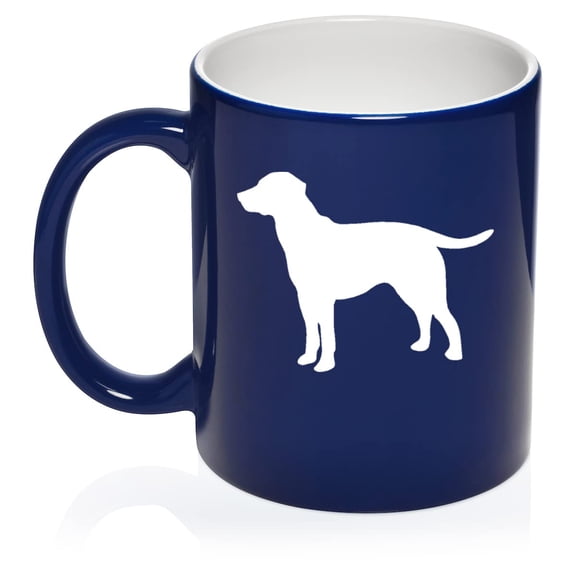 Lab Labrador Retriever Ceramic Coffee Mug Tea Cup Gift (11oz Blue)