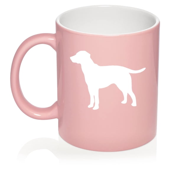 Lab Labrador Retriever Ceramic Coffee Mug Tea Cup Gift (11oz Light Pink)