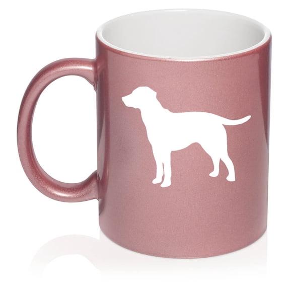 Lab Labrador Retriever Ceramic Coffee Mug Tea Cup Gift (11oz Rose Gold)