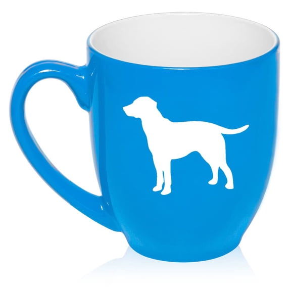 Lab Labrador Retriever Ceramic Coffee Mug Tea Cup Gift (16oz Light Blue)