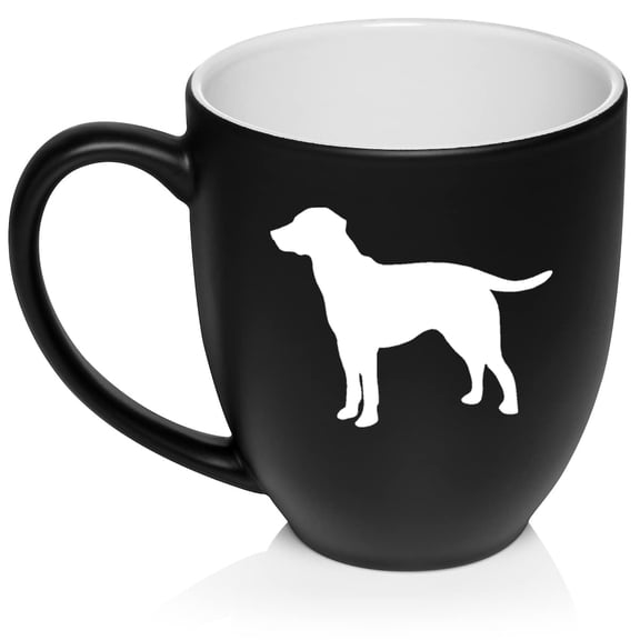 Lab Labrador Retriever Ceramic Coffee Mug Tea Cup Gift (16oz Matte Black)