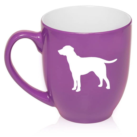 Lab Labrador Retriever Ceramic Coffee Mug Tea Cup Gift (16oz Purple)