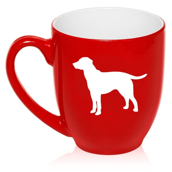 Lab Labrador Retriever Ceramic Coffee Mug Tea Cup Gift (16oz Red)