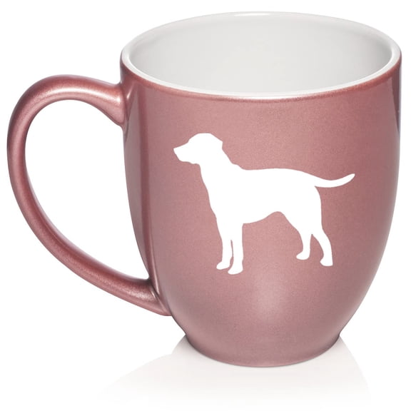 Lab Labrador Retriever Ceramic Coffee Mug Tea Cup Gift (16oz Rose Gold)