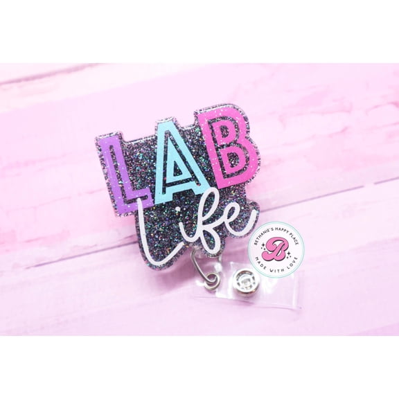 Lab Life Badge Reel: Retractable Medical ID Holder