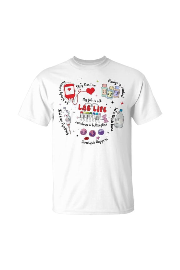 Lab Life Retro Lab Week 2024 Medical Lab Tech Team TShirt