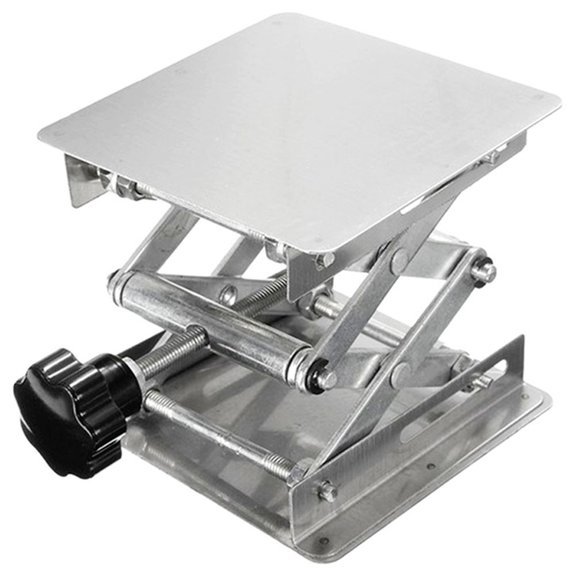 Lab Lifting Platform Support Stand Manual Lab Lift 200×200 mm stainless steel
