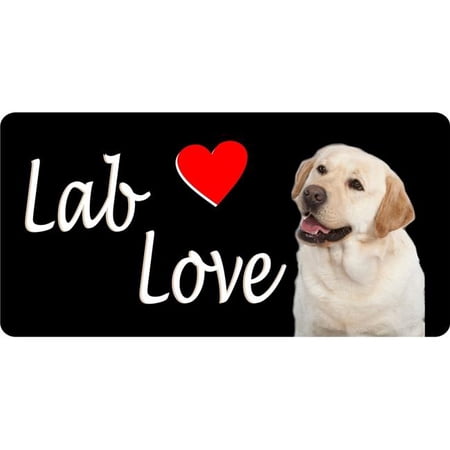 Lab Love Photo License Plate