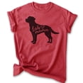 thumbnail image 1 of Lab Mama T-shirt, Unisex Women's Shirt, Labrador Retriever, Lab Owner, Best Dog Mama Gift, Heather Red, X-Large, 1 of 6