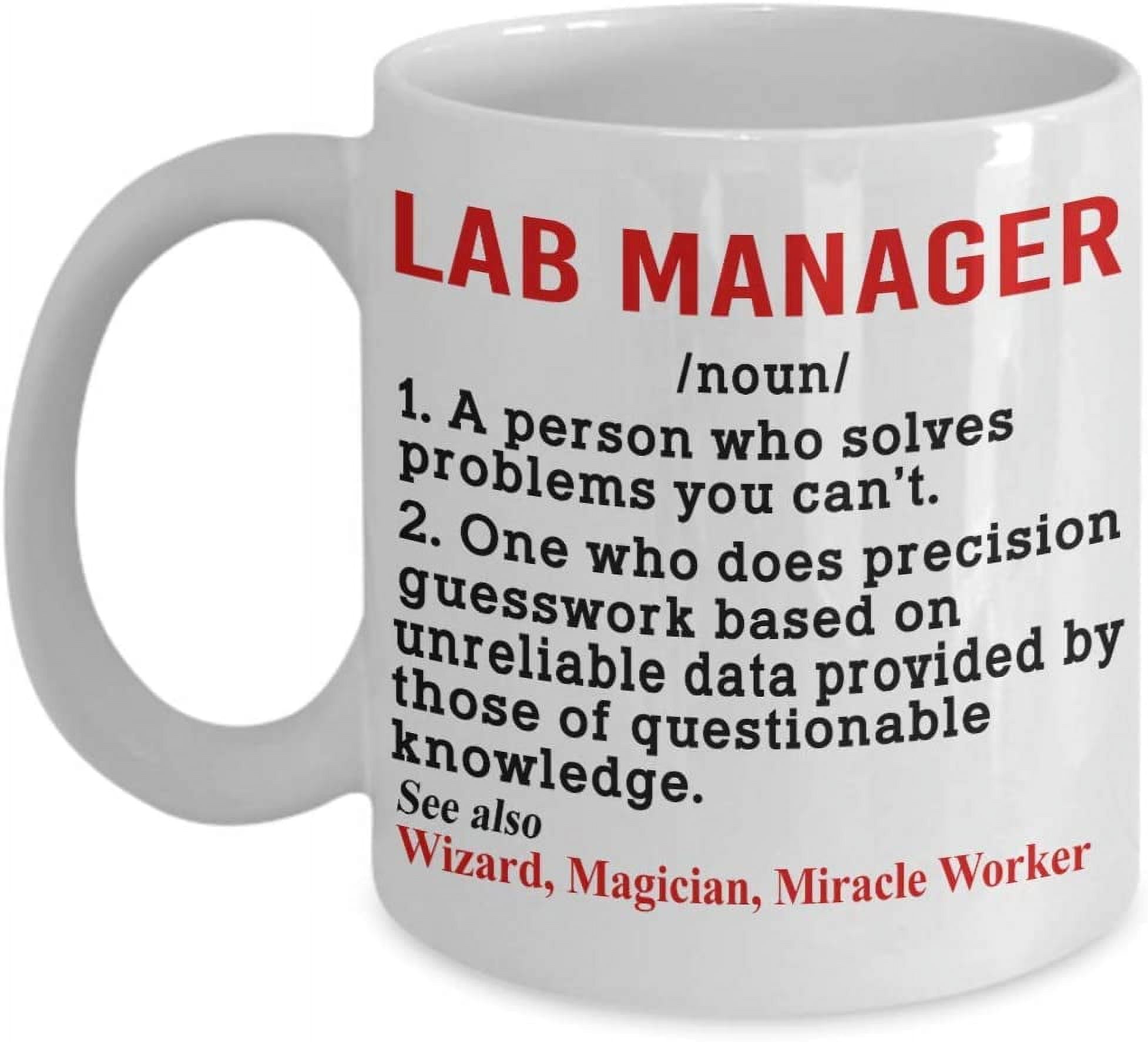 Lab Manager Coffee Mug Definition Noun Gift IDea For Men Women Him Her