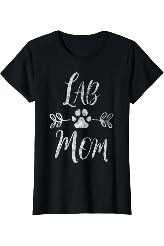 Lab Mom Shirt Labrador Retriever Lover Owner Funny Dog Mom T-Shirt