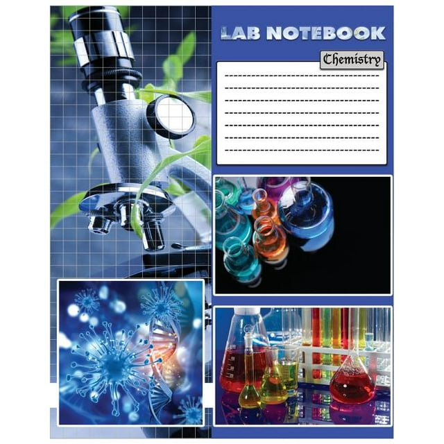 Lab Notebook Chemistry Laboratory Notebook 100Pages 8x10" For Research
