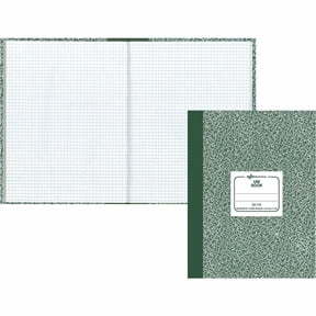 Lab Notebook, Quadrille Rule, Green Marble Cover, 10.13 X 7.88, 96 Sheets | Bundle of 5