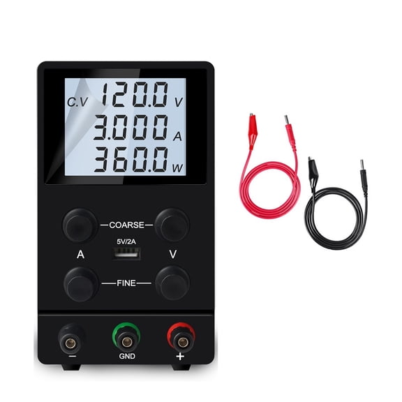 Lab Programmable DC Power Supply Laboratory Adjustable 30V 10A 5A 60V 120V 3A 300V 1A Voltage Current Regulator Source USB ,Safe Reliable to Use