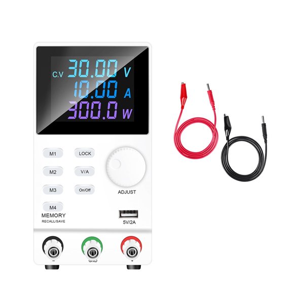 Lab Programmable DC Power Supply Laboratory Adjustable 30V 10A 5A 60V 120V 3A 300V 1A Voltage Current Regulator Source USB ,Voltage Consistency