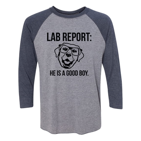 Lab Report Unisex 3/4 Sleeve Baseball Raglan Tee