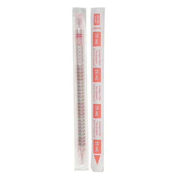 Manufacturer Varies 25mL Pipet,Individually Wrap/Bag,PK200 11L809