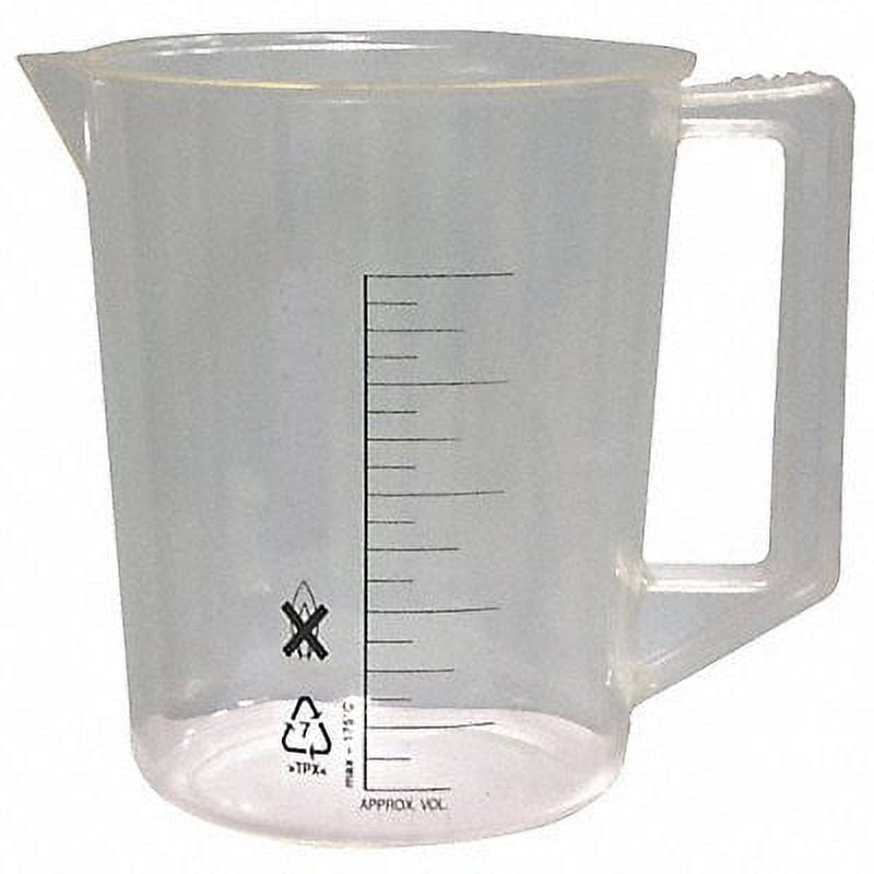Lab Safety Supply Beaker,Handle,2000mL,96 Oz,Polyethylene 6FAH0 ...
