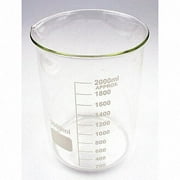 Lab Safety Supply Beaker,Low Form,2000mL,Non-Sterile,PK4 5YGZ8