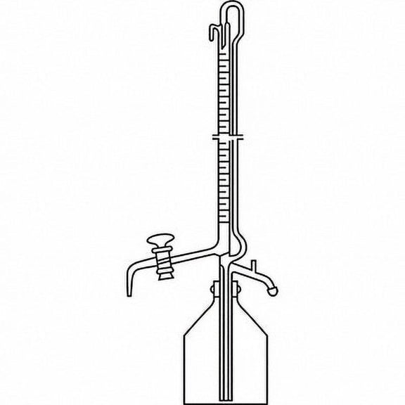 Lab Safety Supply Burette,Automatic,Glass,10ml.Grade B  6CDR2