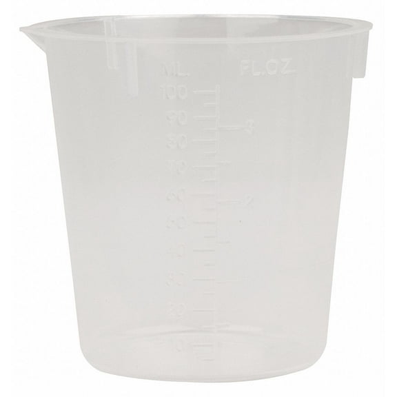 Lab Safety Supply Disposable Beakers, 100mL,PK100  3UDJ3