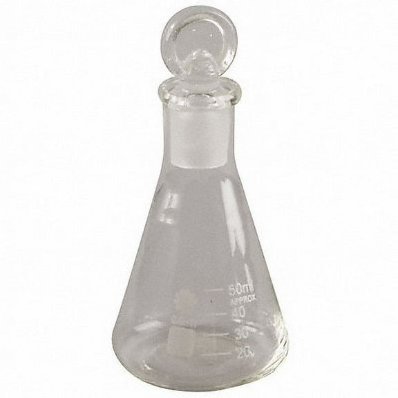 Lab Safety Supply Flask, Erlenmeyer,Glass,250mL,PK12 5YHR8