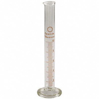 Lab Safety Supply Graduated Cylinder,10mL,Glass,PK12 5YHX8 - Walmart.com
