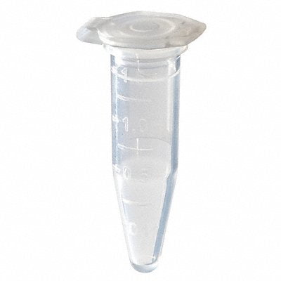 Lab Safety Supply Microcent Tube,1.5mL,Sterile,PP,PK1000 11L818