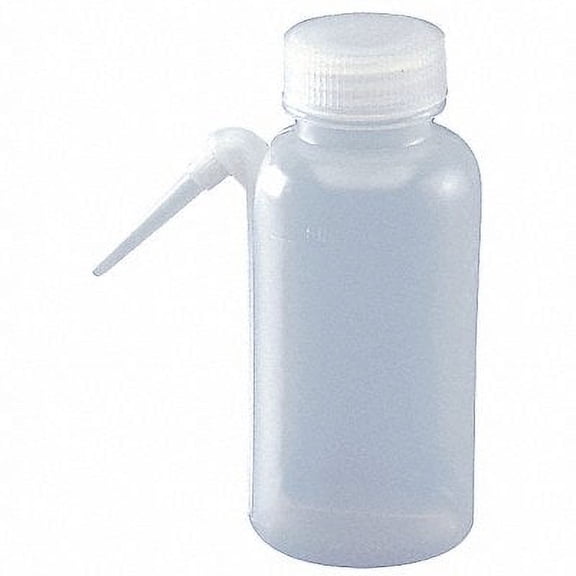 Lab Safety Supply Wash Bottle,125mL,Integrated Spout 6FAV7