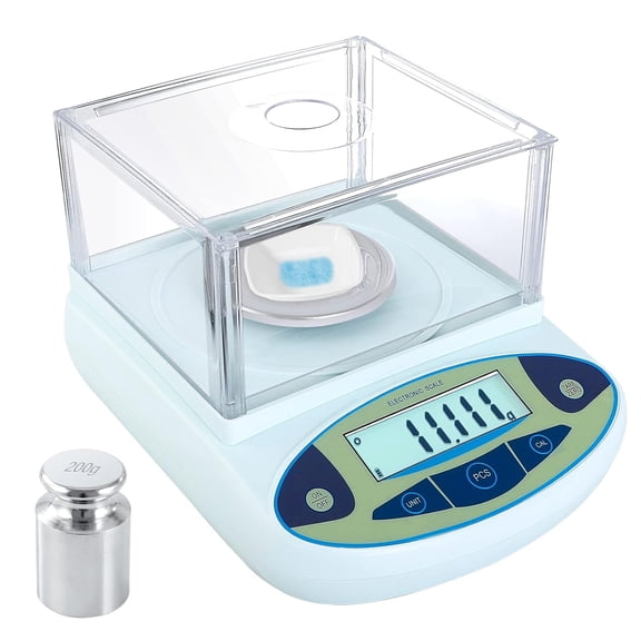 Lab Scale 300g x 0.001g Accuracy - High Precision Laboratory Analytical Balance with Windshield Digital Scientific Scale Jewelry/Kitchen Scale