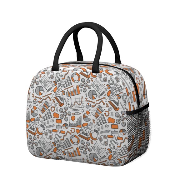 Lab Science Insulated Lunch Bag Reusable Thermal Cooler Tote for Biology Students Science Fans and Office Lunch