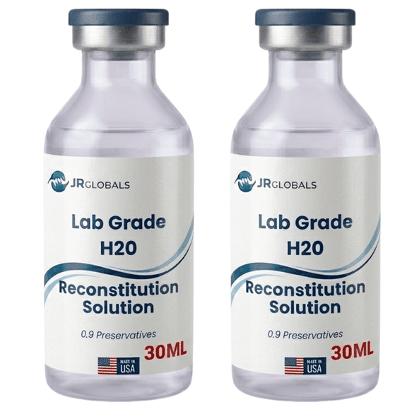 JRGlobals Laboratory Water Solution - 2 Pack of 30mL - Plastic Vials | High-Purity Deionized Water for Laboratory & Industrial Use (2 Pack)