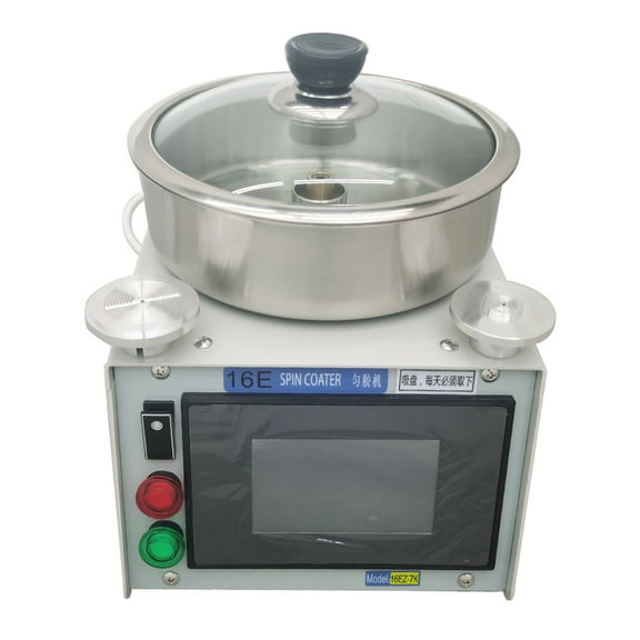 Lab Spin Coater Spin Processor Glue Spin Coating Machine with 20mm&50mm Sucker Speed 100-8000RPM