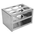 Lab Stainless Steel Test Tube Rack Holder,3 Layers 6 Hole Laboratory