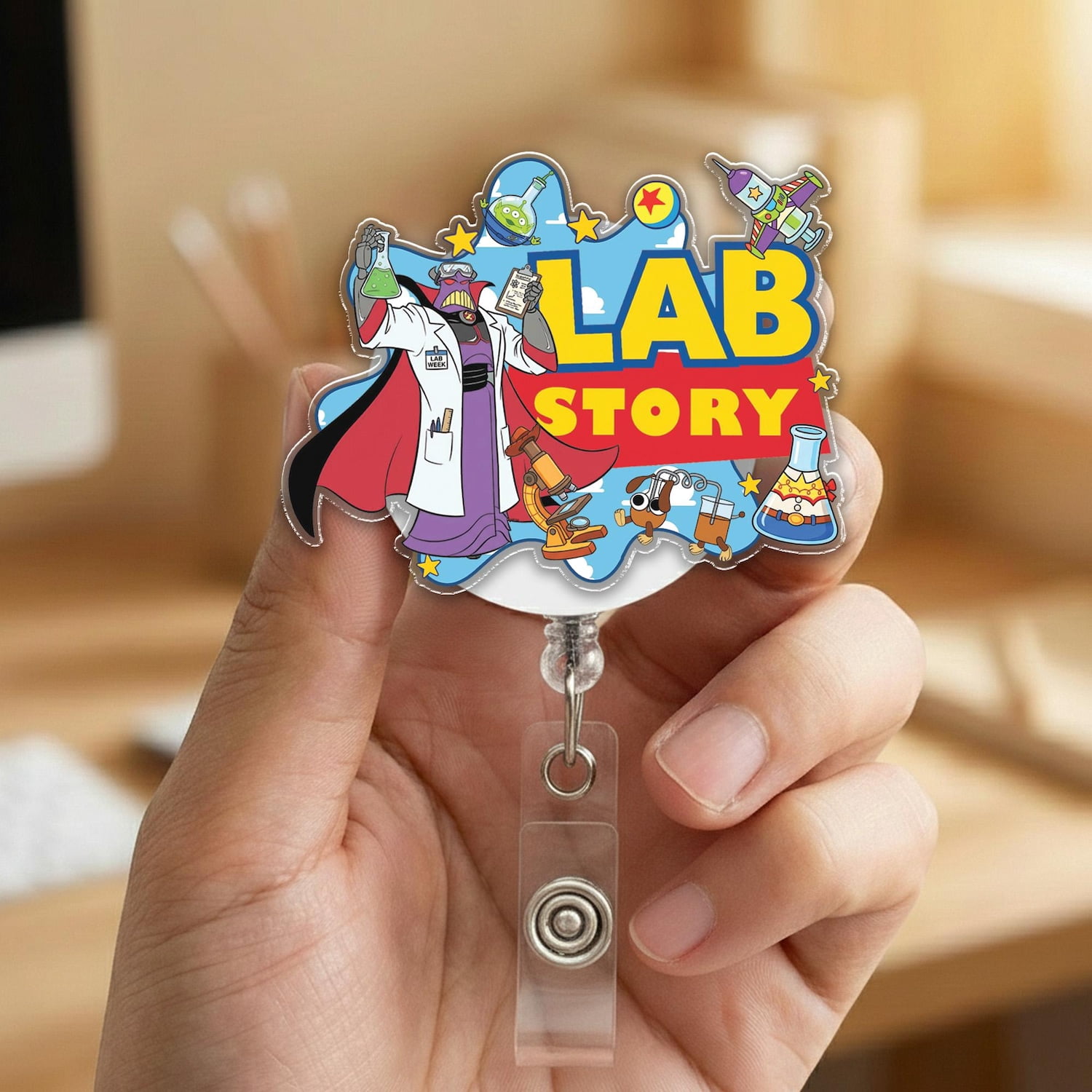 Lab Story Lab Week 2026 Badge Reel,Medical Laboratory Professional Gift ...