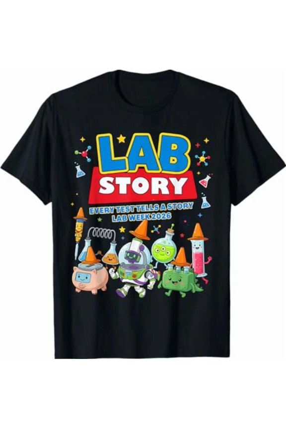 Lab Story Lab Week 2026 Medical Laboratory Technician Team NG1805 Unisex T-Shirt, S-5XL