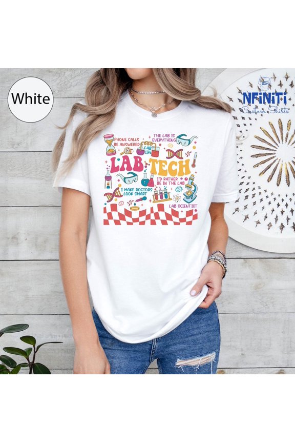Lab Tech Era T-Shirt: Science Lab Workers All Size S-5Xl