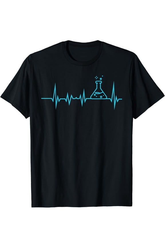 Lab Tech Heartbeat Graphic Print for Laboratory Technicians T-Shirt