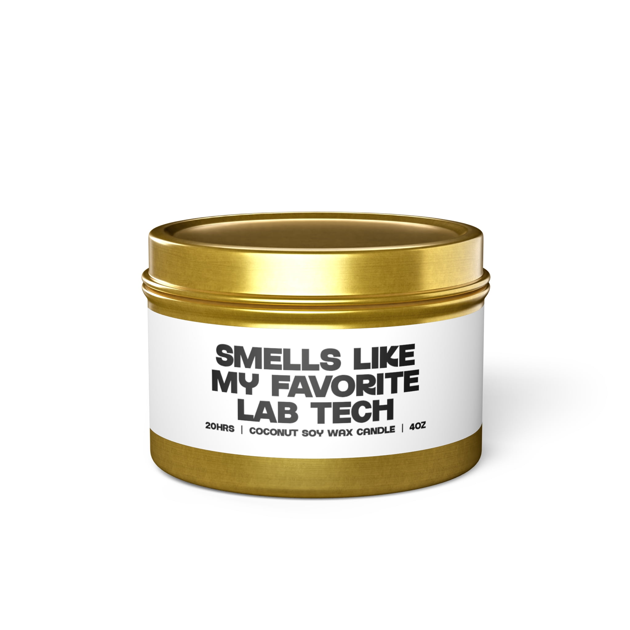 Lab Tech Laboratory Graduation Tin Candle Gifts Home Office Decor