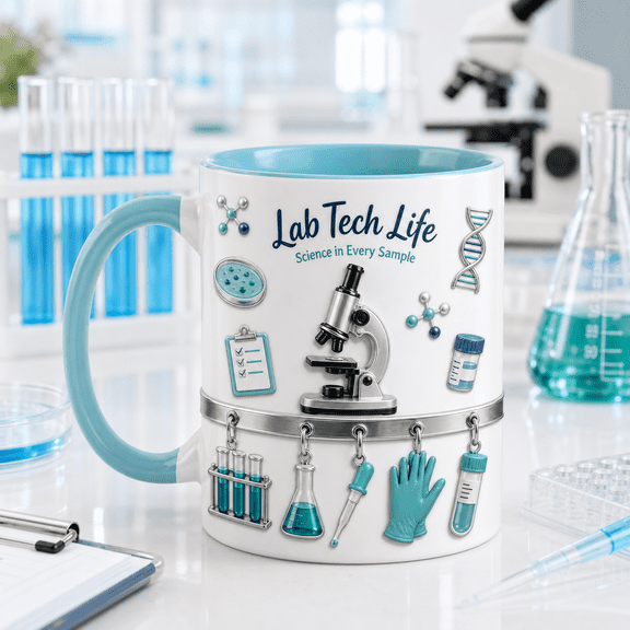 Lab Technician Ceramic Coffee Mugs Laboratory Science Gift 11 oz 15 oz