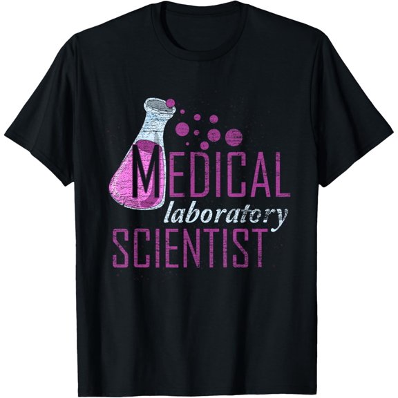 Lab Technologist Lab Technician Medical Laboratory Scientist T-ShirtMen and women, White Black T-shirt, size: Extra large S-4XL