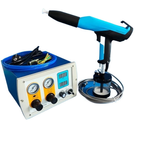 Lab Test Electrostatic Powder Coating Machine Equipment With Home Applicable Cup Powder Coating Spray Gun and 601 Painting Unit ,Tool