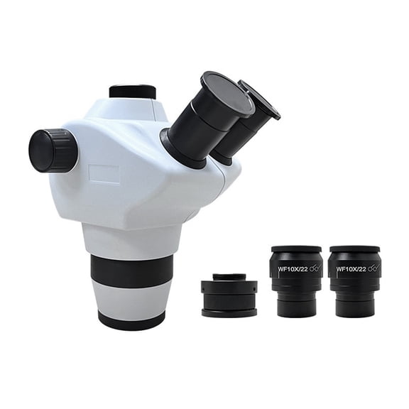 Lab Trinocular Stereo Microscope 8X-50X Continuous Confocal Zoom Magnification ,High Clarity