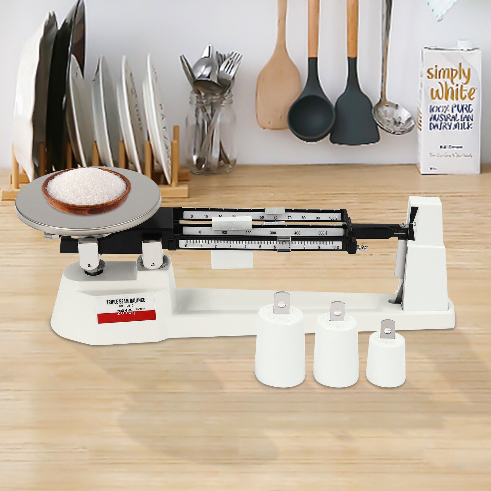 Lab Triple Beam Balance Scale 2610G x 0.1g Stainless Steel Retro ...