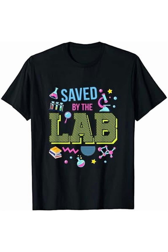 Lab Week 2023 Saved By The Lab Retro Medical Laboratory Tech T-Shirt Vintage Tee -Birthday Gifts